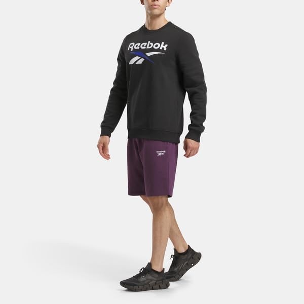 Identity Fleece Stacked Logo Crew